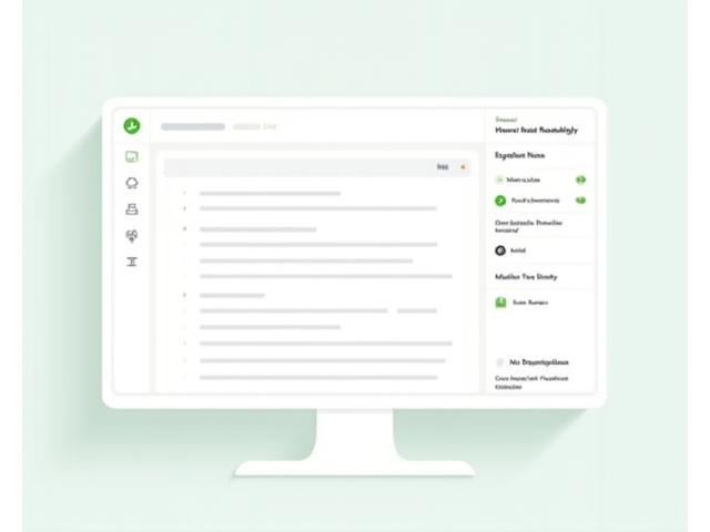 Interfaz de un editor de contenido con sugerencias de optimización de IA en tiempo real, highlighting palabras clave, estructura de encabezados y enlaces internos.